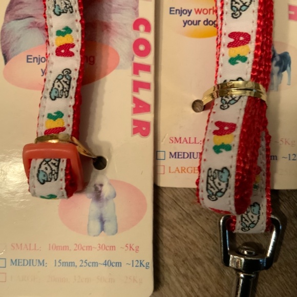 Adjustable Nylon Dog Leash and Collar Set (Small) - Picture 3 of 5